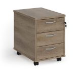 3 drawer pedestal nebraska oak