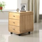 3 drawer pedestal oak