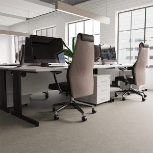 executive office chair black and mink in office