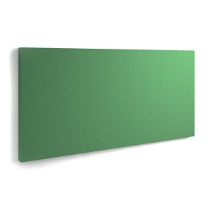 acoustic wall tile rectangular shape in green fabric