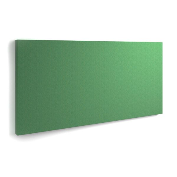 acoustic wall tile rectangular shape in green fabric