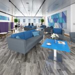 acoustic wall tiles on wall in reeception