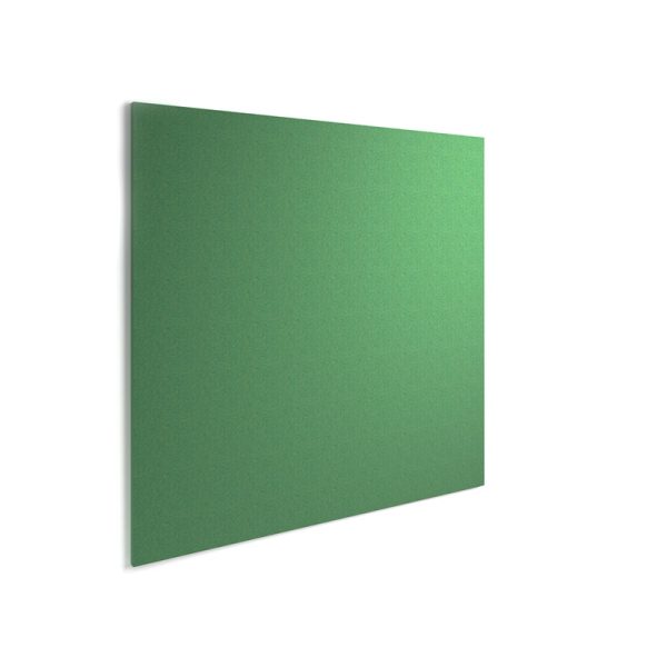 square acoustic wall tile green fabric