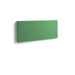 rectangular acoustic wall tile in green fabric