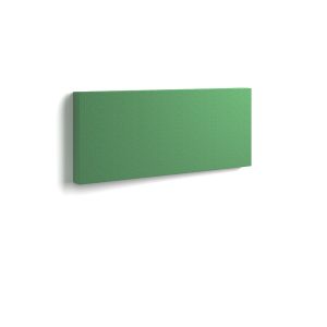 rectangular acoustic wall tile in green fabric