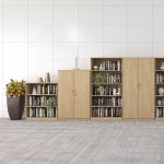 beech office cupboards and bookcases
