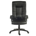 black leather office chair
