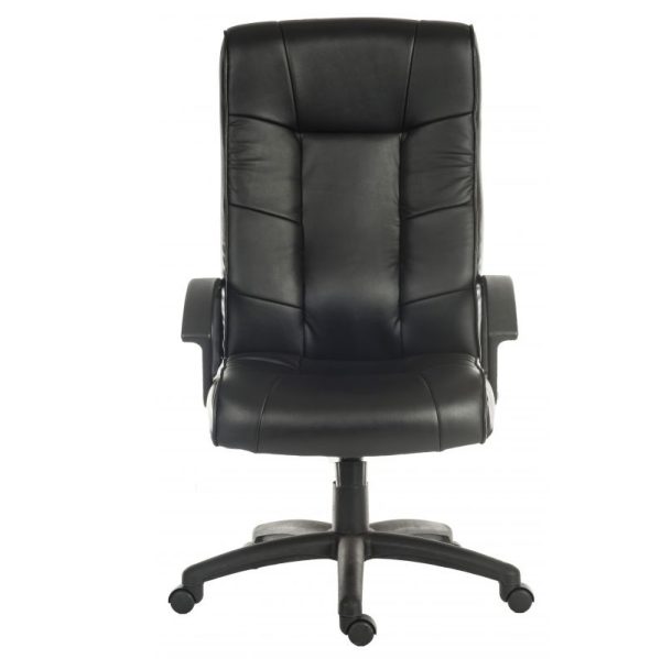 black leather office chair
