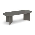 boardroom table in onyx grey finish