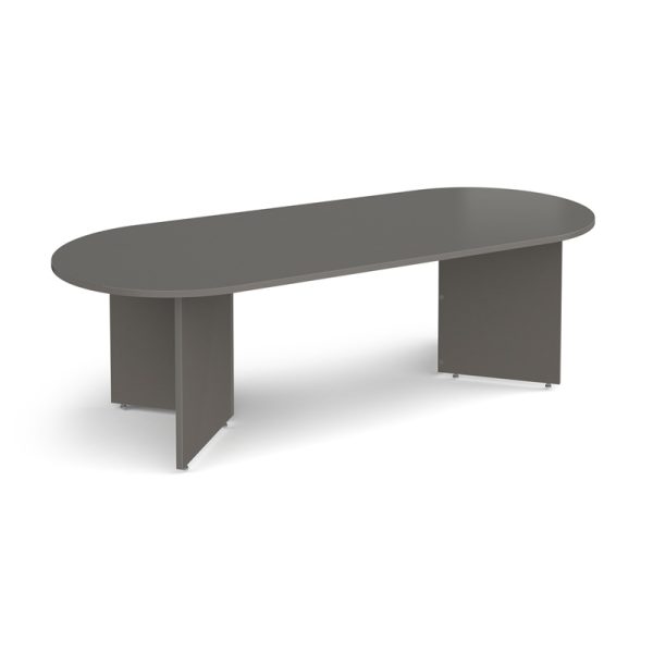 boardroom table in onyx grey finish