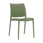 cafe chair olive green