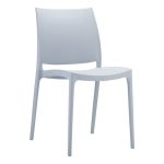 cafe chair silver grey