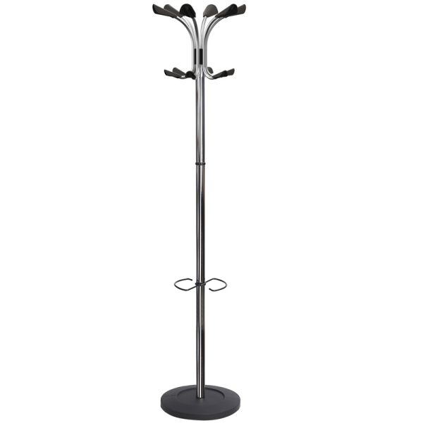 coat stand chrome and black