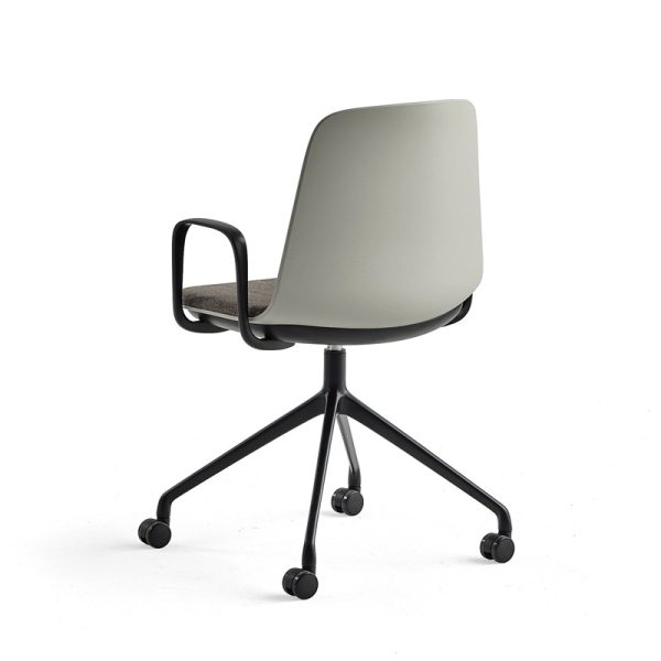 Contemporary home office chair grey brown