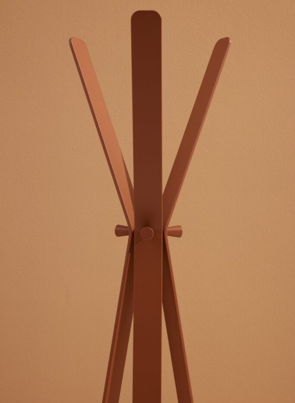 designer coat stand brown