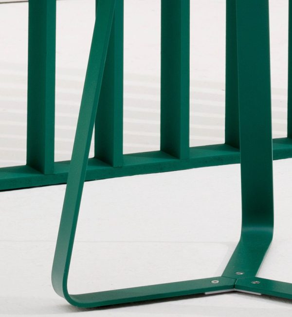 designer coat stand base in green