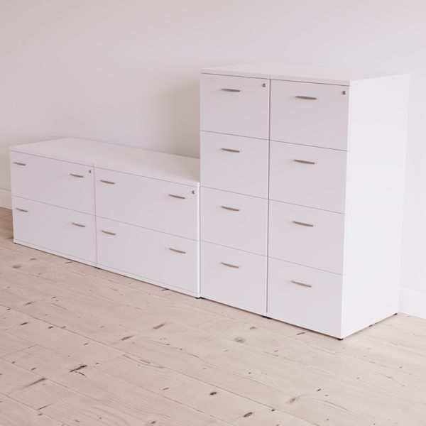 4 drawer filing cabinet white with side filers