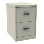 filing cabinet almond white with 2 drawers