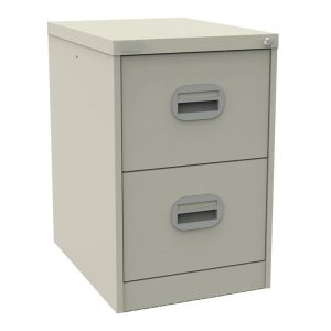 filing cabinet almond white with 2 drawers