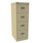 filing cabinet beige with 4 drawers