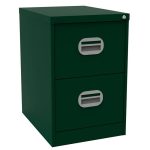 filing cabinet british racing green with 2 drawers