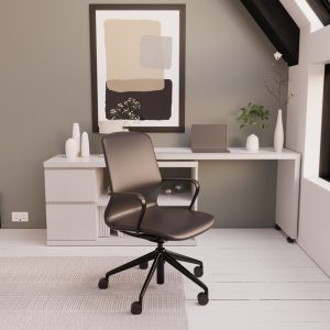 foldaway desk white in home office