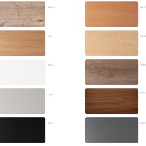 height adjustable desk versatile desk top colour chart