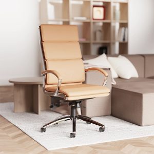 Office Chair Classe High Back White, Tan Or Black