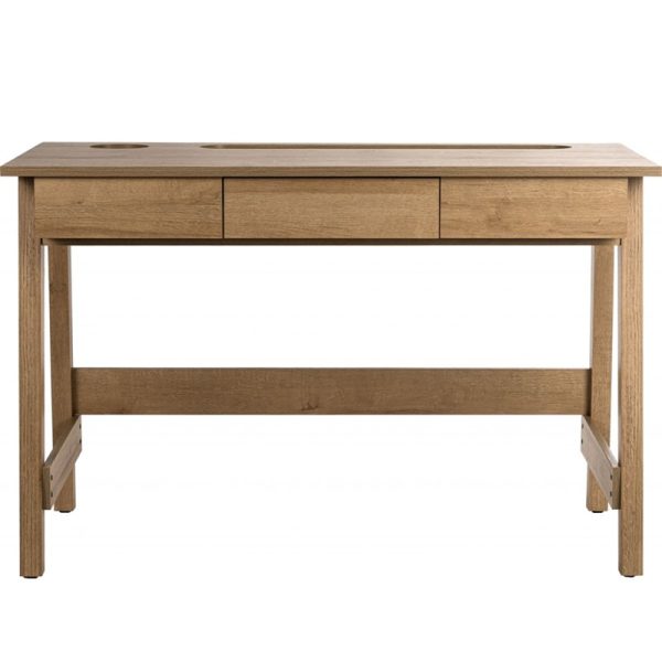 home office desk oak with drawers