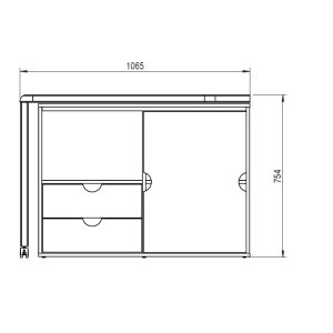 home office foldaway desk dimensions
