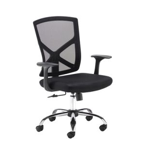 mesh back office chair black