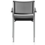 mesh back meeting chair with chrome frame