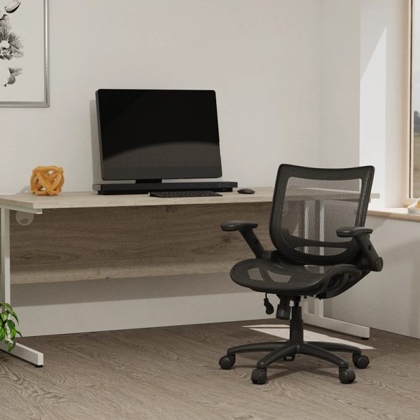 operator task chair black mesh