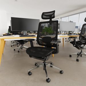 High Back Ergonomic Posture Office Chair With Arms Telford