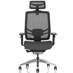 mesh office chair black front view
