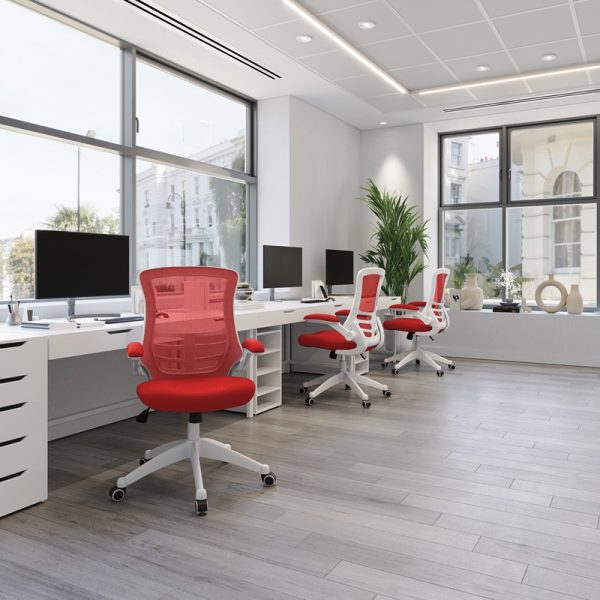 Mesh Office Chair Lake Ultra White Frame - Image 11