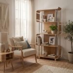 oak bookcase real wood veneers