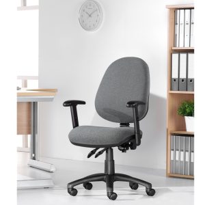office chair grey fabric in office