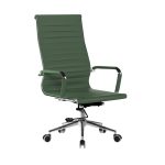 office chair forest green high back