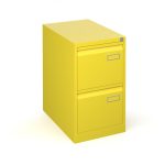 office filing cabinet 2 drawer yellow