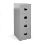office filing cabinet with 4 drawers in silver finish