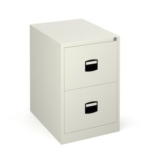 office filing cabinet 2 drawers white