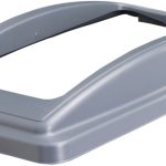 office recycling bin frame lid grey