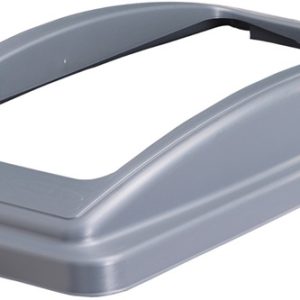 office recycling bin frame lid grey