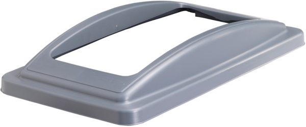 office recycling bin frame lid grey