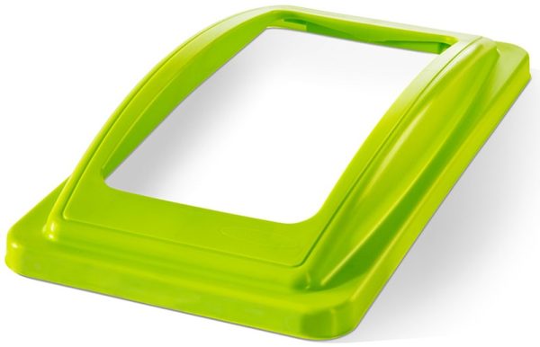 office recycling bin frame lime green