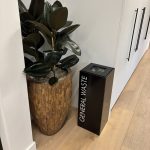 office recycling bin black