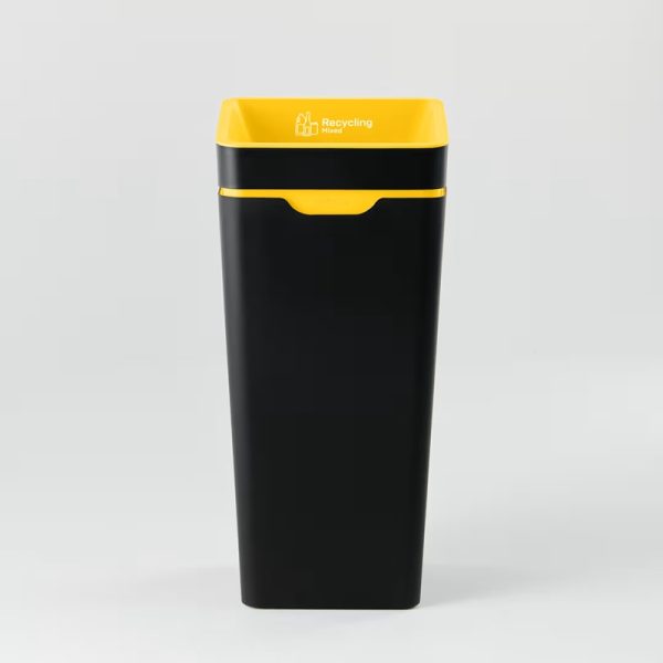 recycling bin mixed recycling with yellow top