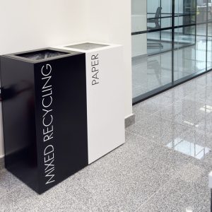 office recycling bins