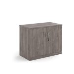 office system cupboard grey oak